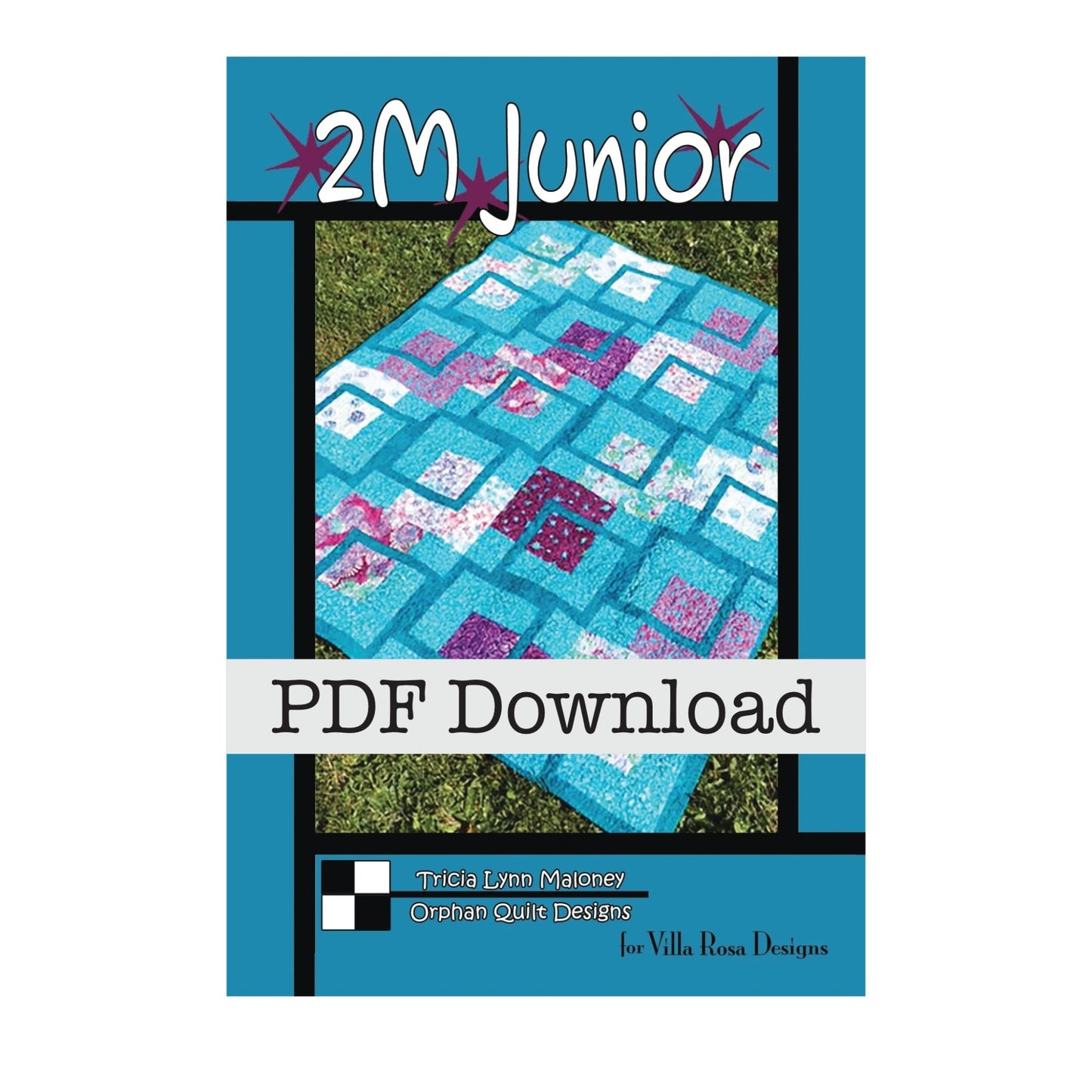 2M Junior Quilt Pattern by Orphan Quilt Designs for Villa Rosa Designs (PDF Download) - Jammin Threads