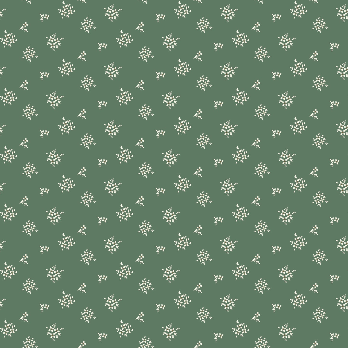 Morning Latte Quilt Fabric by Sandy Gervais Ditsy Green C16926-GREEN