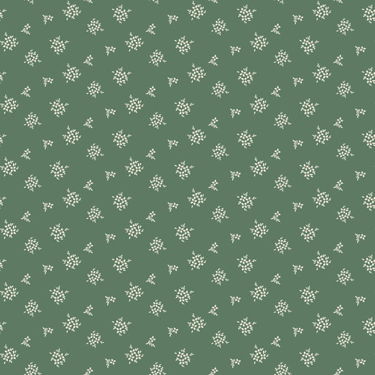 Morning Latte Quilt Fabric by Sandy Gervais Ditsy Green C16926-GREEN