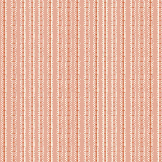 Morning Latte Quilt Fabric by Sandy Gervais Stripes Pink C16927-PINK