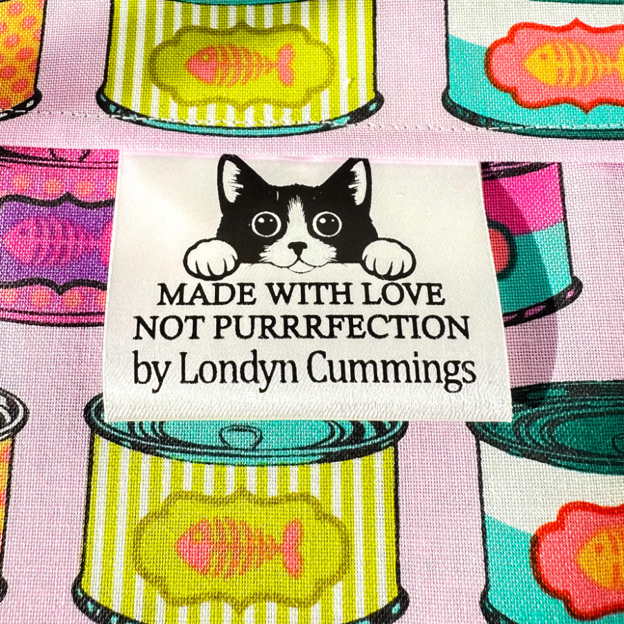Cats at Work Easy Quilt Kit – Includes Personalized Satin Label