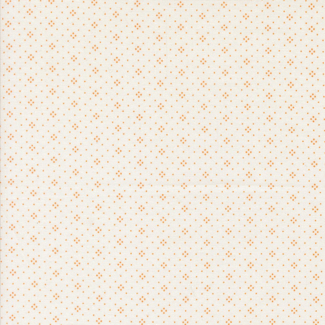 Agatha Road Quilt Fabric Eyelet Ivory Orange 20488 120 - Jammin Threads