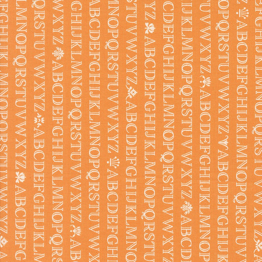 Agatha Road Quilt Fabric Pumpkin 35411 12 by Fig Tree Co. - Jammin Threads