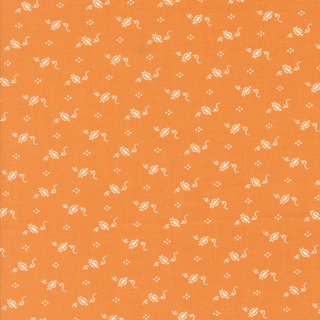 Agatha Road Quilt Fabric Pumpkin 35416 12 by Fig Tree Co. - Jammin Threads