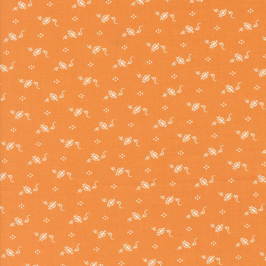 Agatha Road Quilt Fabric Pumpkin 35416 12 by Fig Tree Co. - Jammin Threads
