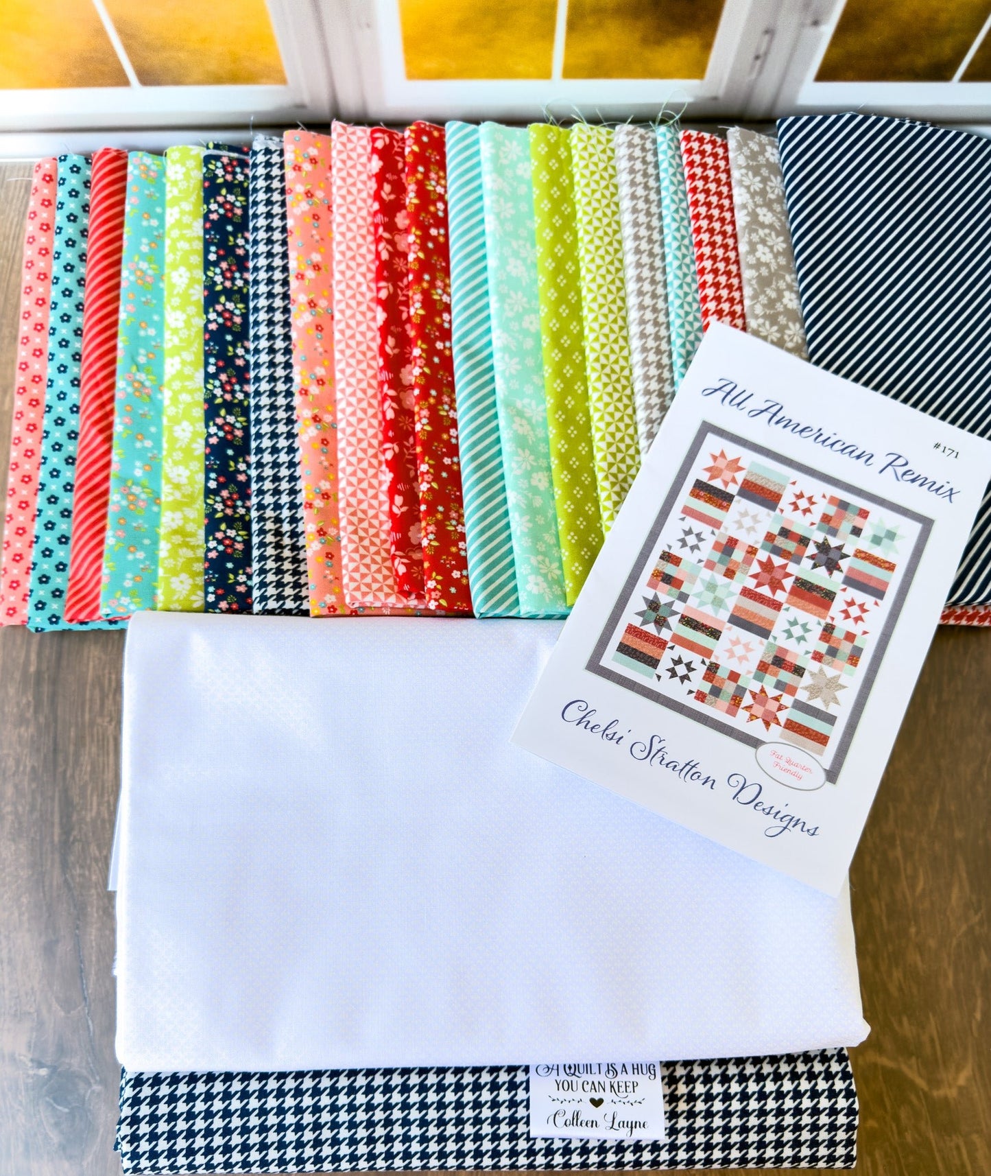 All American Remix Quilt Kit – Featuring Delightfully Yours by Sherri & Chelsi – Curated by Jammin’ Threads - Jammin Threads