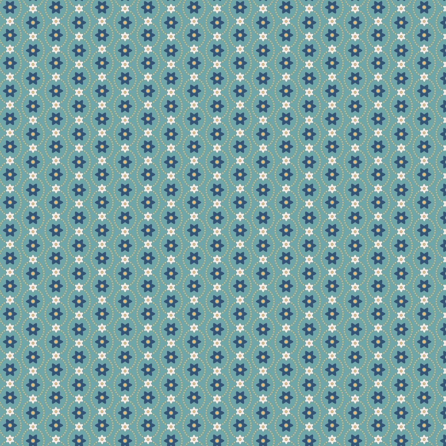Americana Quilt Fabric Eleanor Raindrop by Lori Holt for Riley Blake Designs C16088 - RAINDROP - Jammin Threads