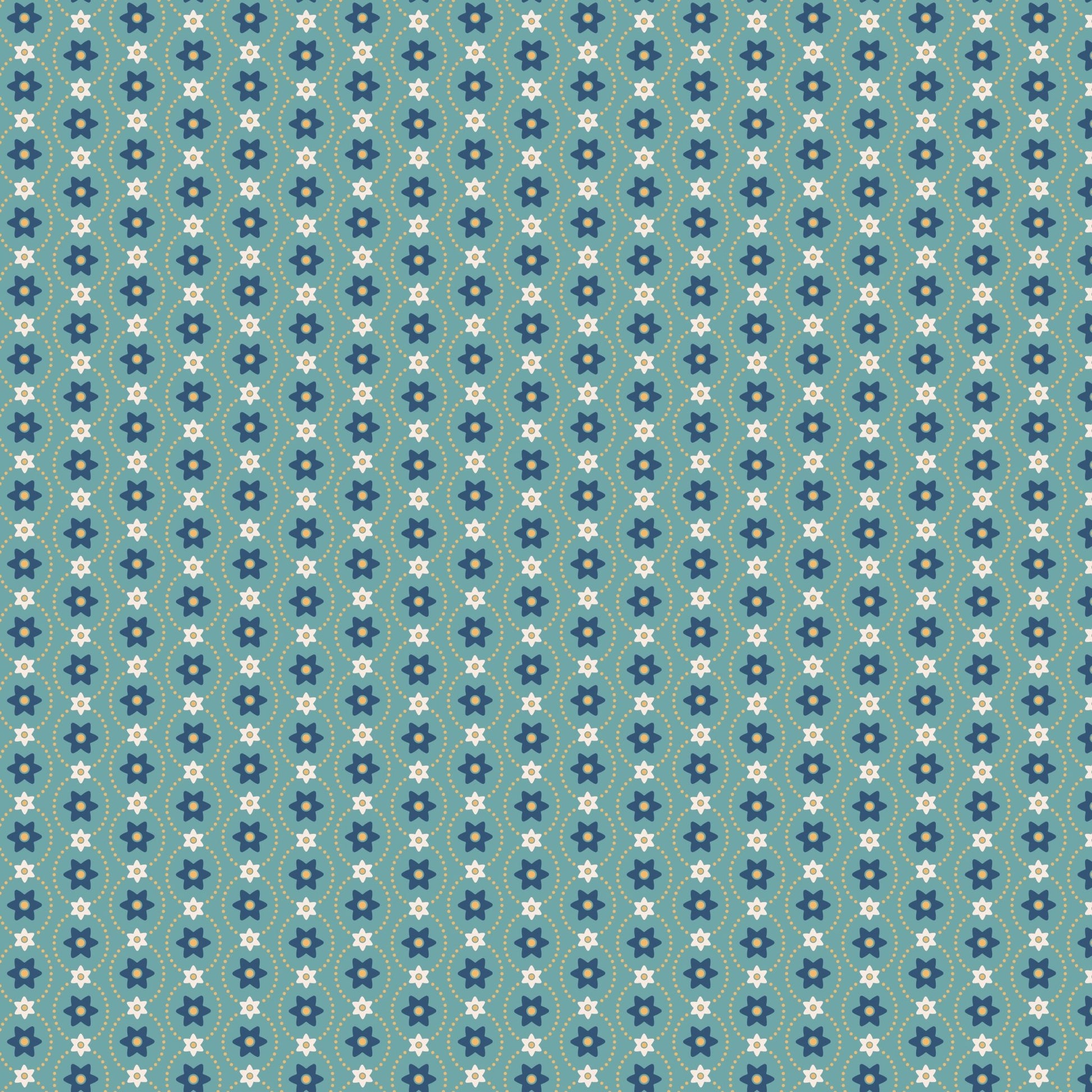 Americana Quilt Fabric Eleanor Raindrop by Lori Holt for Riley Blake Designs C16088 - RAINDROP - Jammin Threads