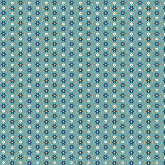 Americana Quilt Fabric Eleanor Raindrop by Lori Holt for Riley Blake Designs C16088 - RAINDROP - Jammin Threads