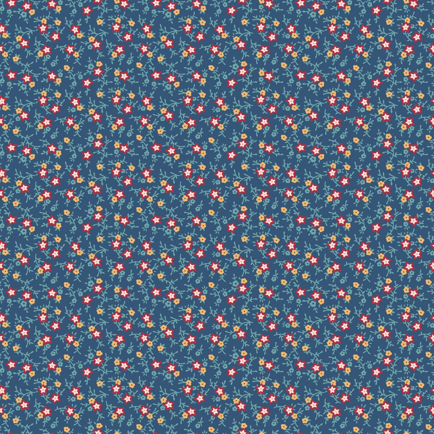 Americana Quilt Fabric July Dark Denim by Lori Holt for Riley Blake Designs C16094 - DKDENIM - Jammin Threads
