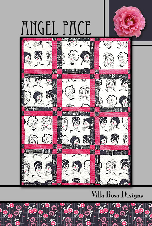 Angel Face Quilt Pattern PDF Download by Villa Rosa Designs – 38 x 50" or 48 x 60" Quilt - Jammin Threads