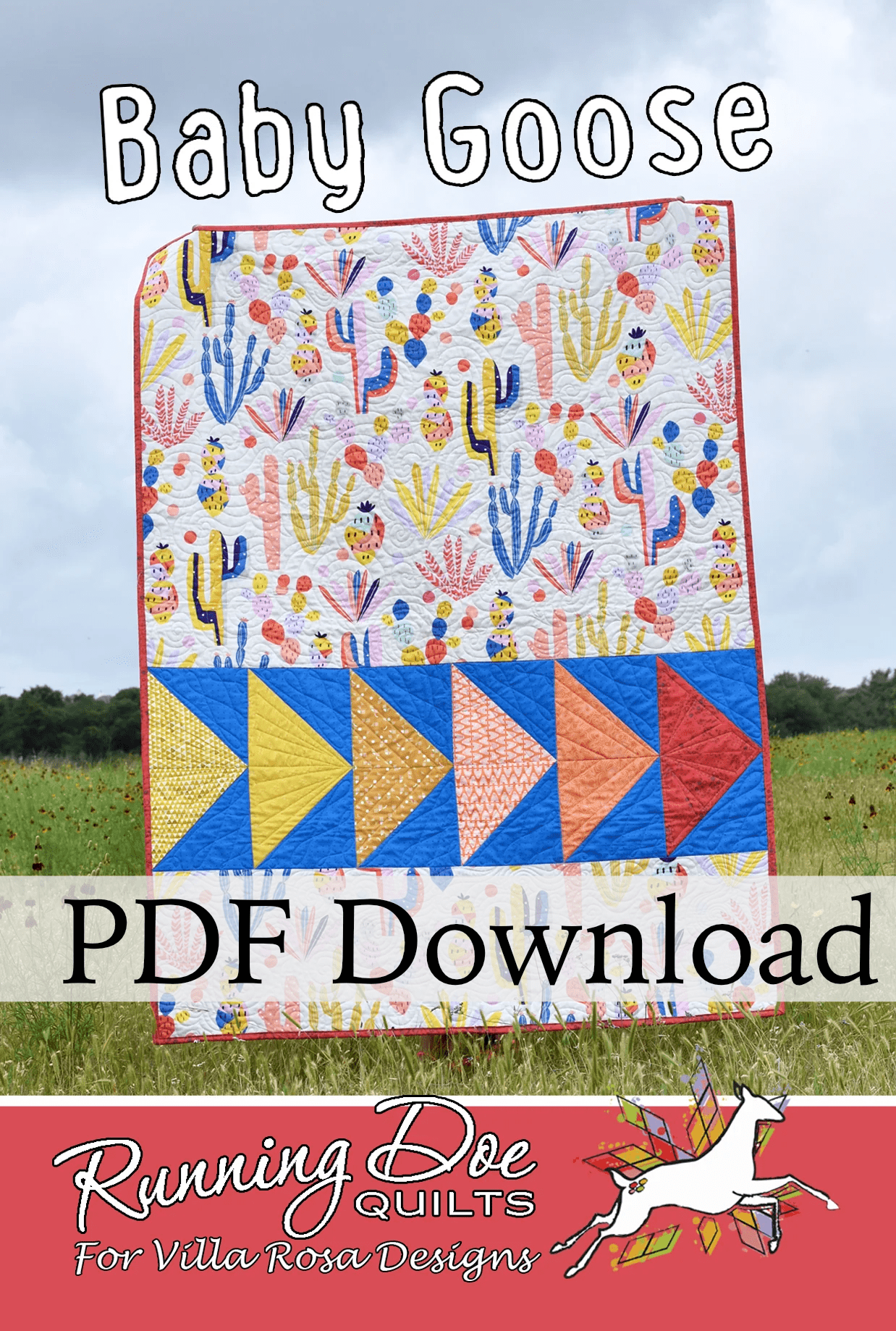 Baby Goose Quilt Pattern by Running Doe Quilts (PDF Version) - Jammin Threads