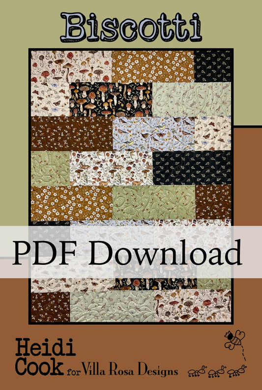 Biscotti Quilt Pattern by Heidi Cook for Villa Rosa Designs (PDF Download) - Jammin Threads