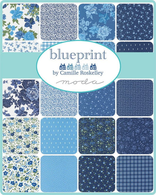 Blueprint Quilt Fabric Charm Pack 55330PP by Camille Roskelley - Jammin Threads