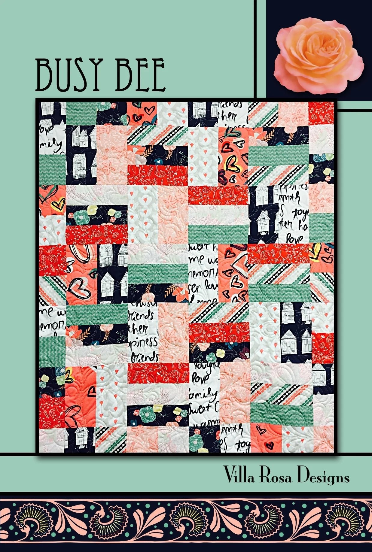 Busy Bee Quilt Pattern by Villa Rosa Designs (PDF Downloadable Version) - Jammin Threads