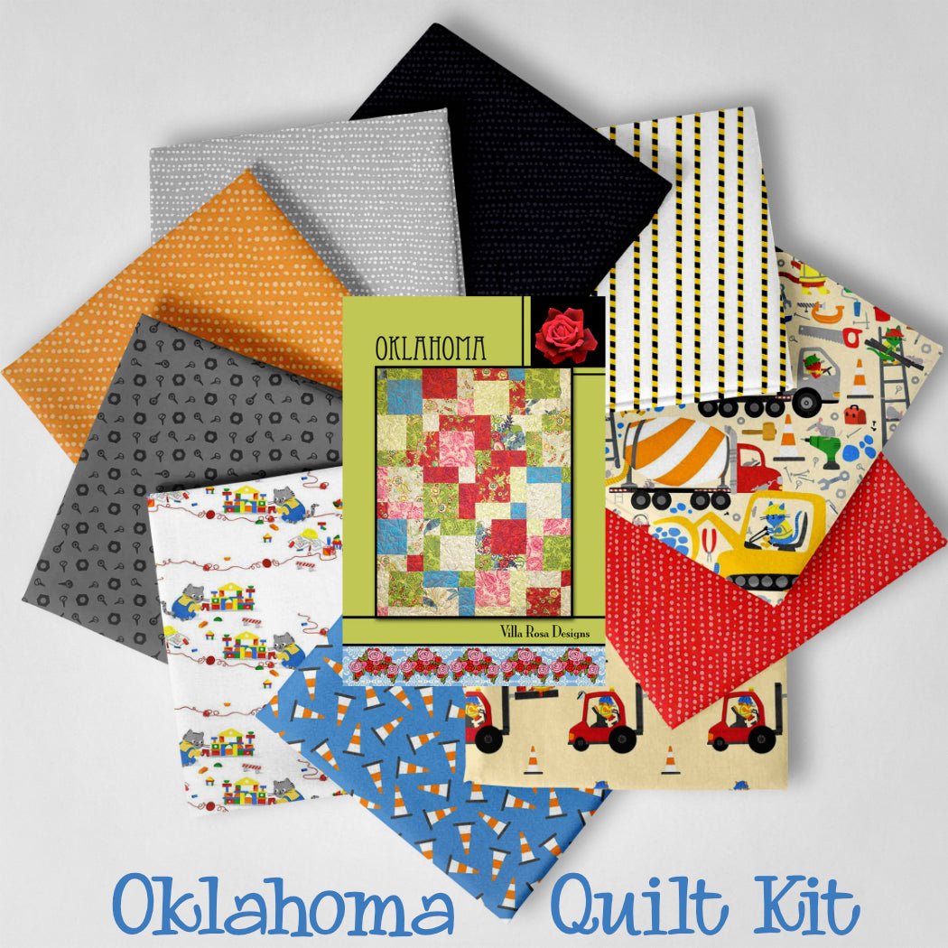 Cats at Work Easy Quilt Kit – Includes Personalized Satin Label - Jammin Threads