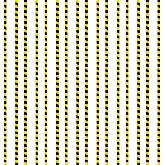 Cats at Work Quilt Fabric Claw - Tion Tape DLW3197 WHITE - Jammin Threads