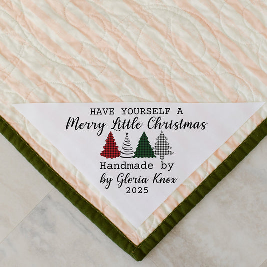 Christmas Corner Quilt Label – “Have Yourself a Merry Little Christmas” - Jammin Threads