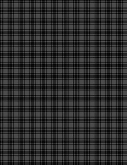 Cozy Cardinal Black Plaid Christmas Fabric by Wilmington Prints - Jammin Threads