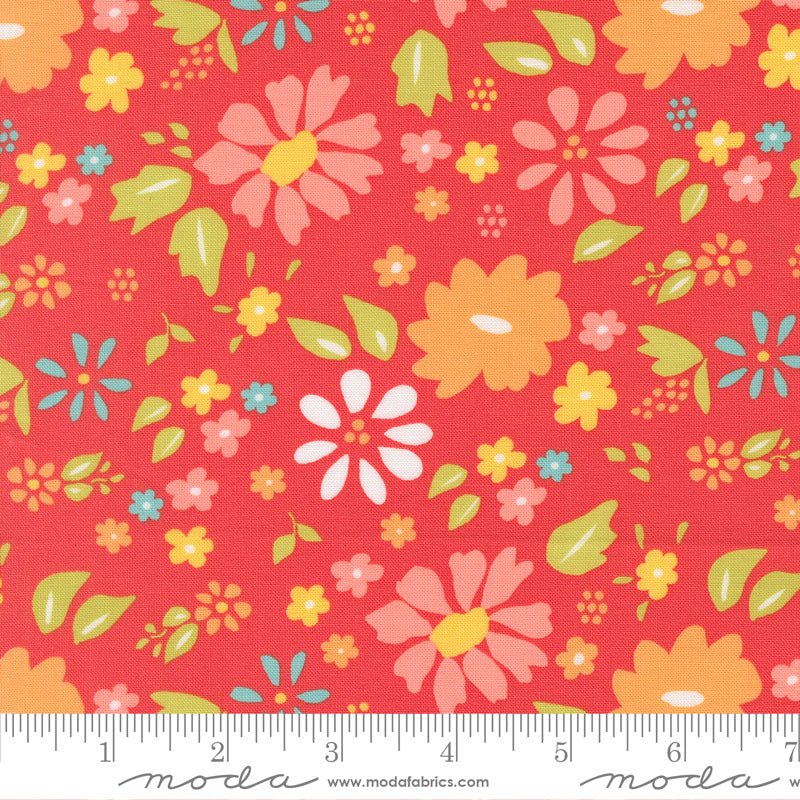 Delightfully Yours Quilt Fabric by Sherri & Chelsi Geranium 37700 16 - Jammin Threads