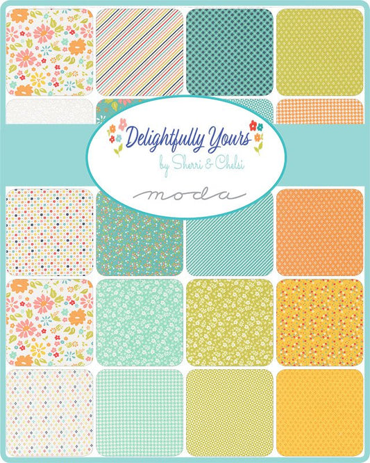 Delightfully Yours Quilt Fabric by Sherri & Chelsi Poolside 37700 18 - Jammin Threads