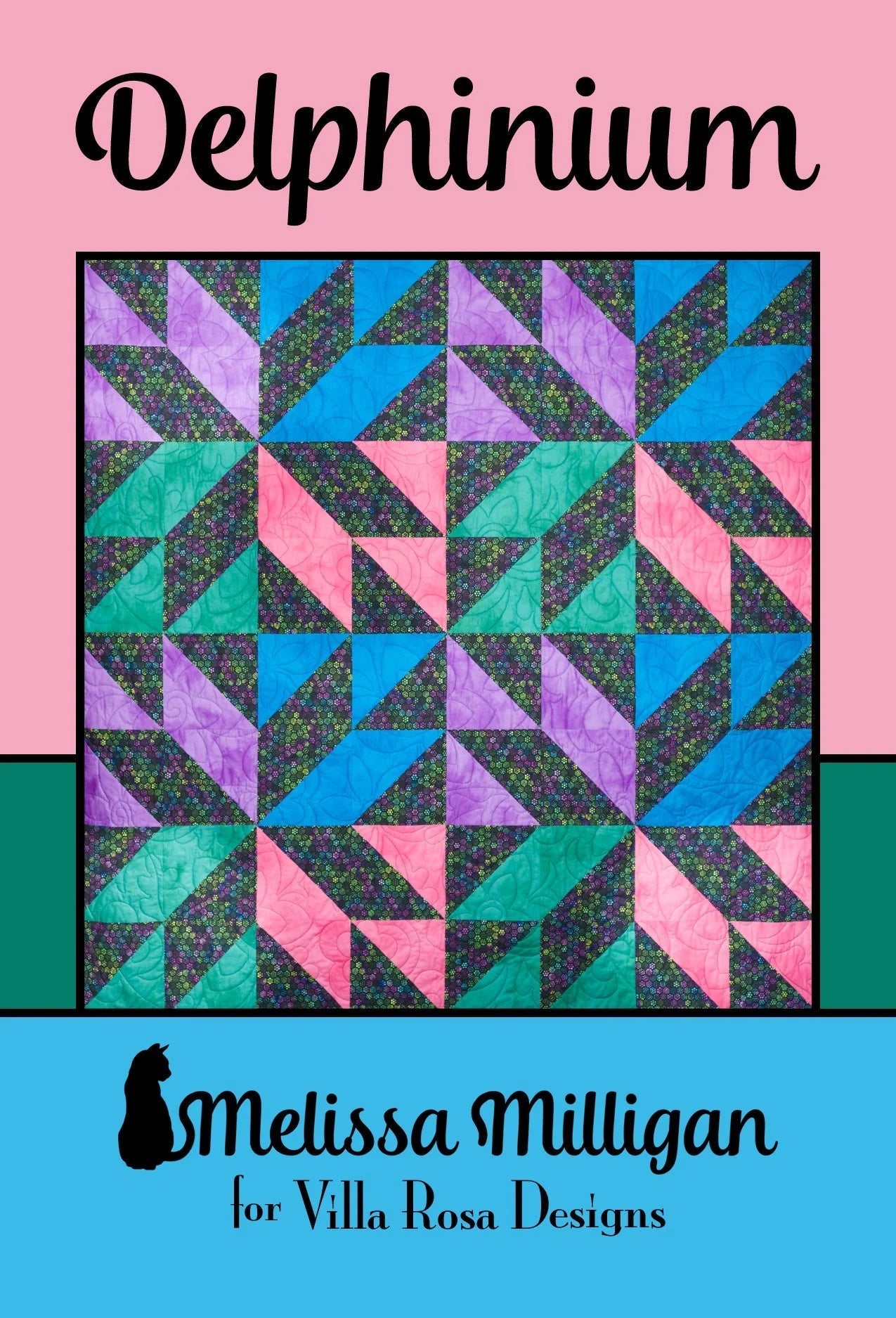 Delphinium Quilt Pattern by Melissa Milligan (PDF Version) - Jammin Threads