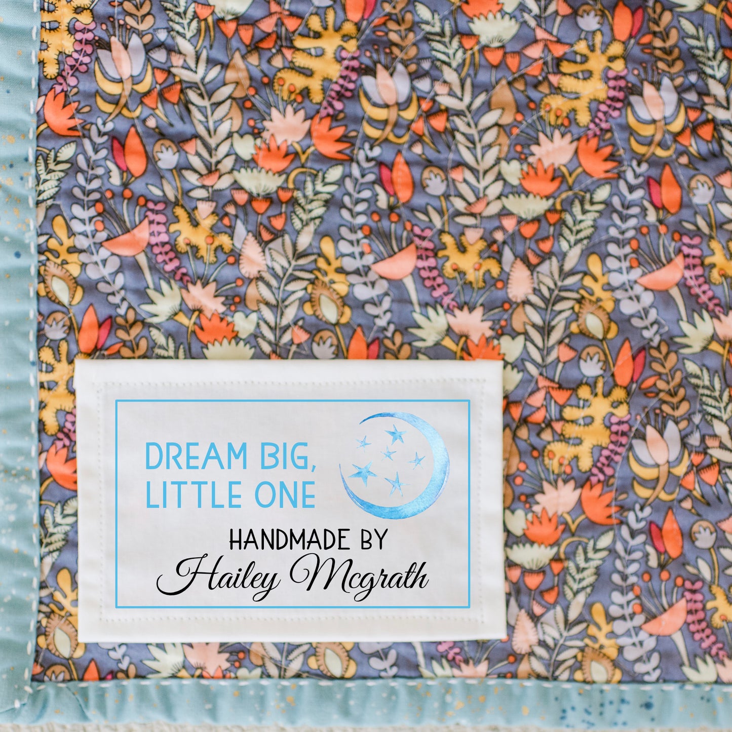 Dream Big Little One – Set of 6 Quilt Labels for Baby & Kids