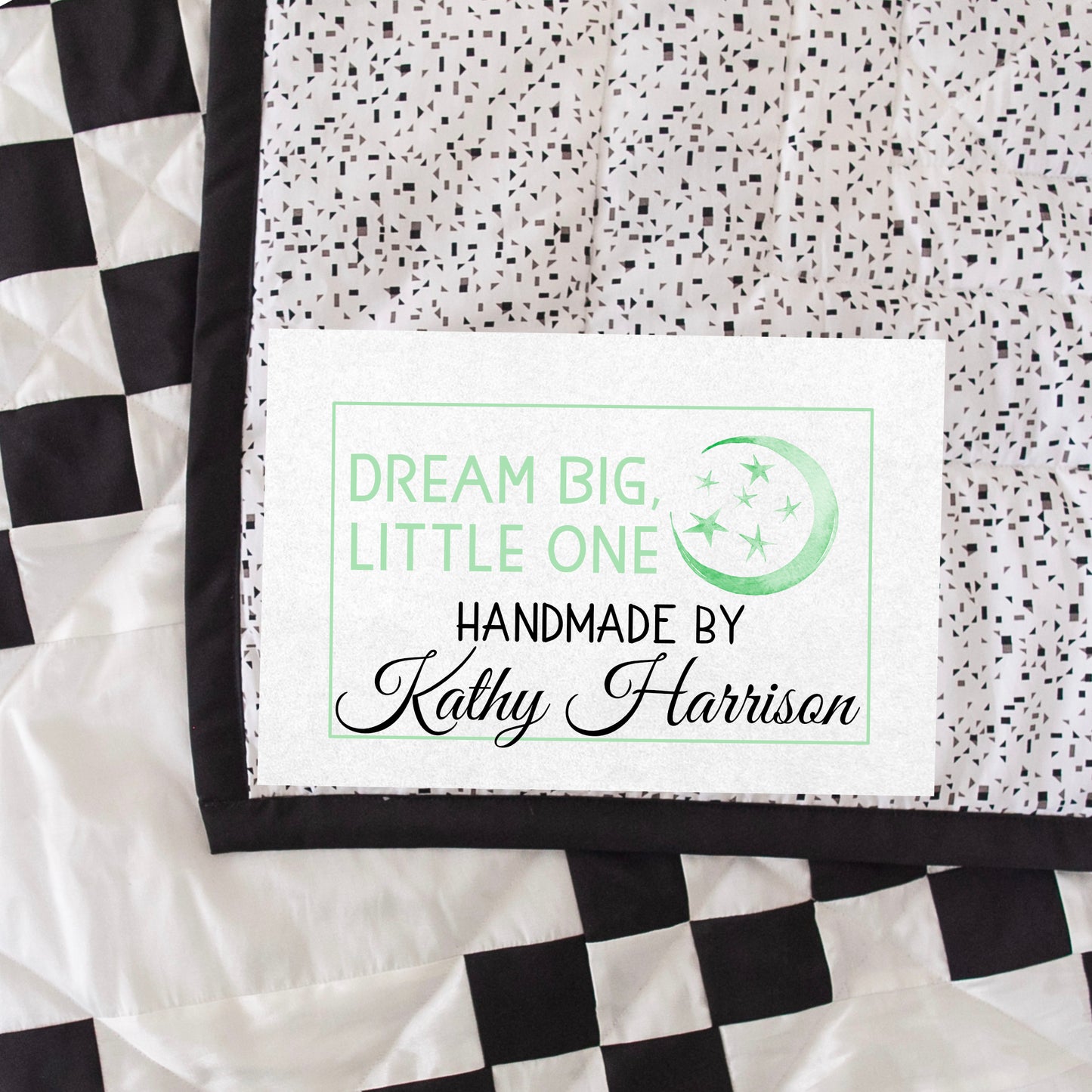 Dream Big Little One – Set of 6 Quilt Labels for Baby & Kids