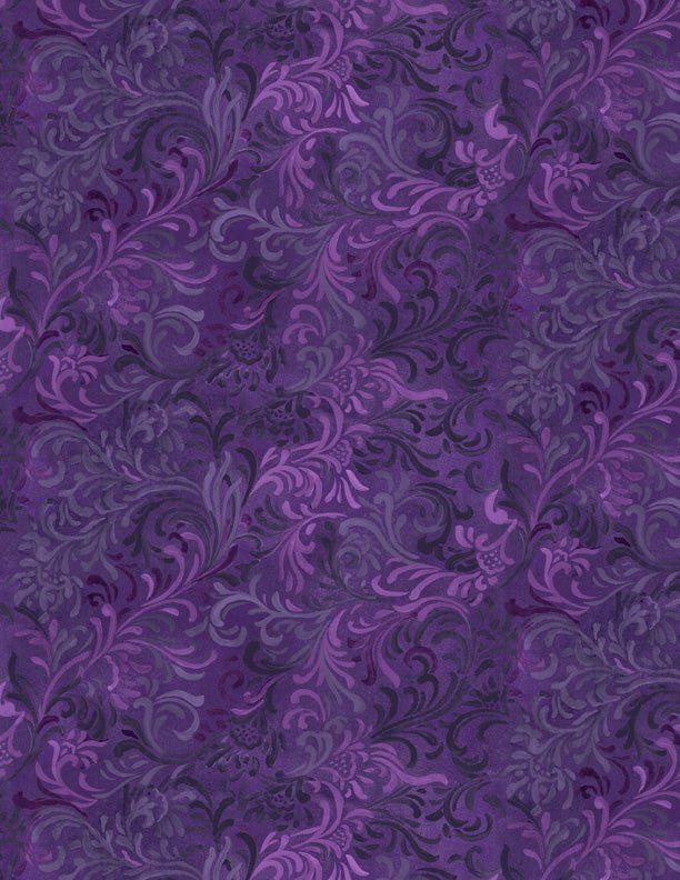 Embellishment Purple Quilt Fabric by Wilmington Prints - Jammin Threads
