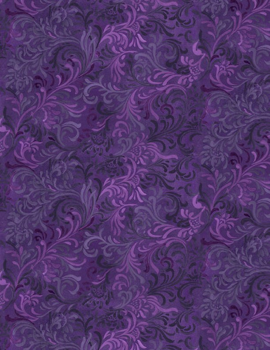 Embellishment Purple Quilt Fabric by Wilmington Prints - Jammin Threads