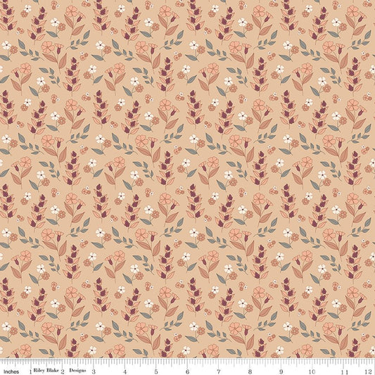 Evening on the Prairie Autumn Floral C16746 - BEIGE by Modern Prairie for Riley Blake Designs - Jammin Threads