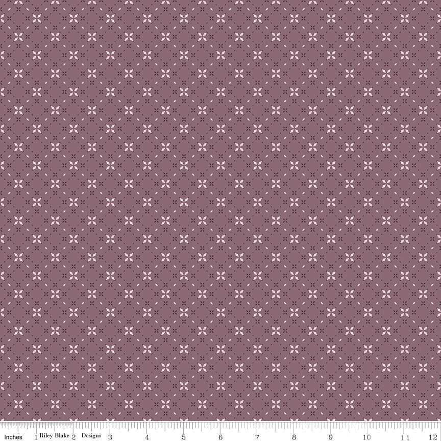 Evening on the Prairie Geo Floral Grape C16749 - GRAPE by Modern Prairie for Riley Blake Designs - Jammin Threads