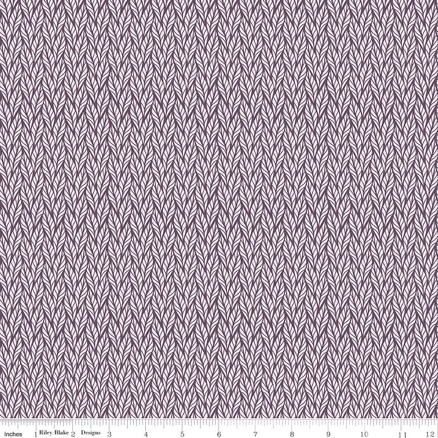 Evening on the Prairie Geo Leaves Purple C16750 - PURPLE by Modern Prairie for Riley Blake Designs - Jammin Threads