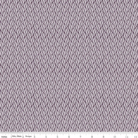Evening on the Prairie Geo Leaves Purple C16750 - PURPLE by Modern Prairie for Riley Blake Designs - Jammin Threads