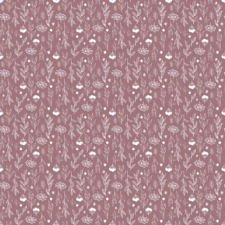 Evening on the Prairie Silhouette Floral Heather C16748 - HEATHER by Modern Prairie for Riley Blake Designs - Jammin Threads