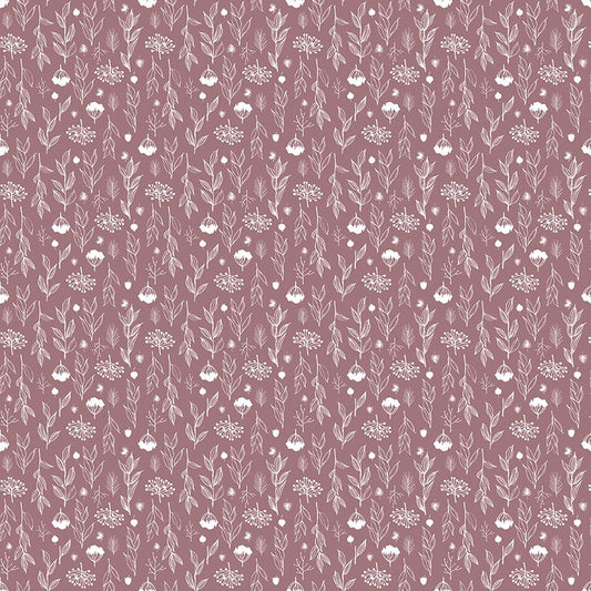 Evening on the Prairie Silhouette Floral Heather C16748 - HEATHER by Modern Prairie for Riley Blake Designs - Jammin Threads