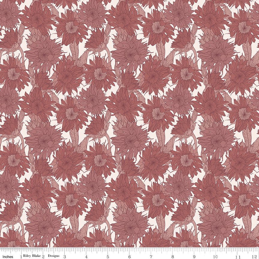 Evening on the Prairie Sunflower C16741 - DUSTYROSE by Modern Prairie for Riley Blake Designs - Jammin Threads