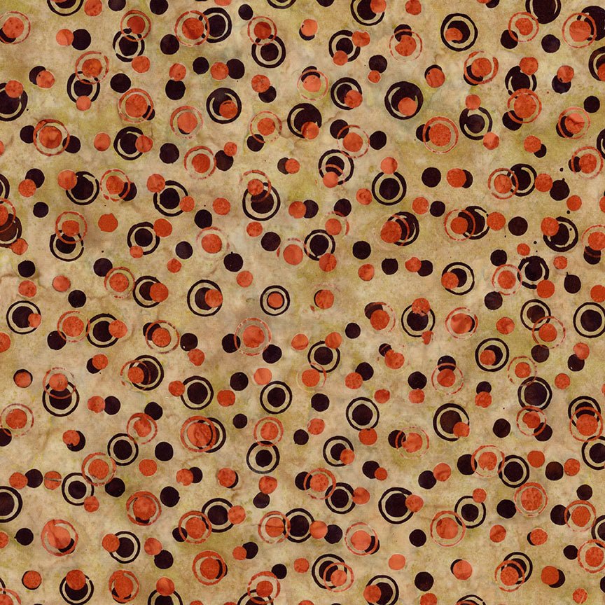 Expressions Batiks Fright This Way Ginger Syrup Halloween Quilt Fabric BT23333 - 147 - Jammin Threads