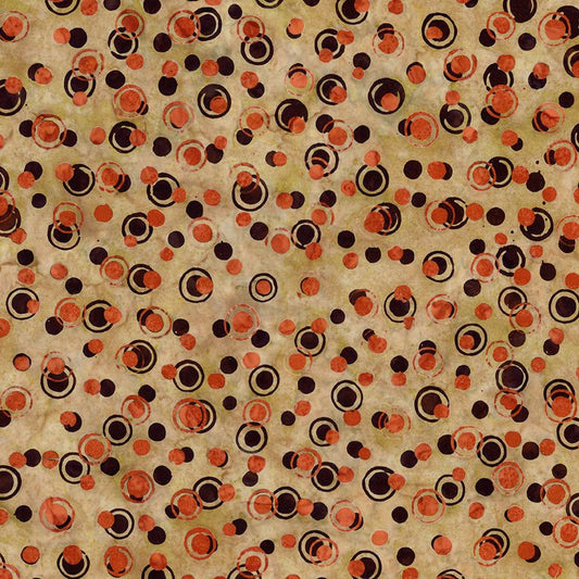 Expressions Batiks Fright This Way Ginger Syrup Halloween Quilt Fabric BT23333 - 147 - Jammin Threads