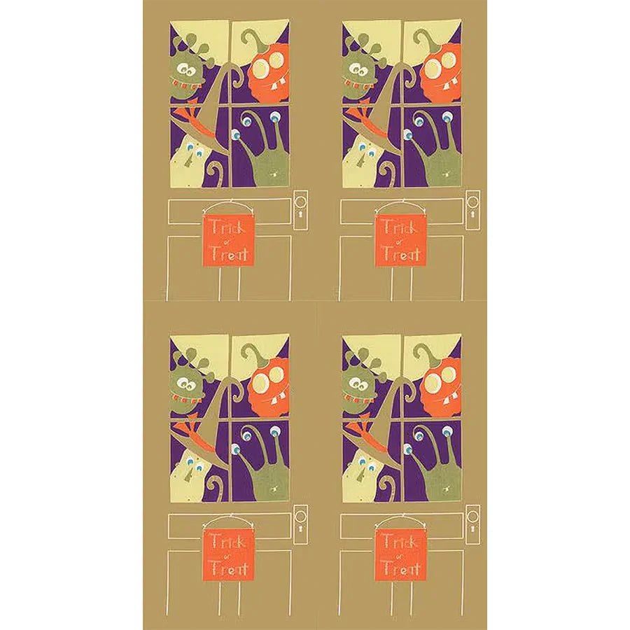 Expressions Batiks Fright This Way Sugar Cookie Halloween Quilt Fabric BT23330 - 122 - Jammin Threads