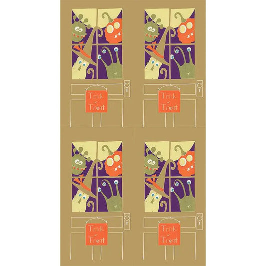 Expressions Batiks Fright This Way Sugar Cookie Halloween Quilt Fabric BT23330 - 122 - Jammin Threads