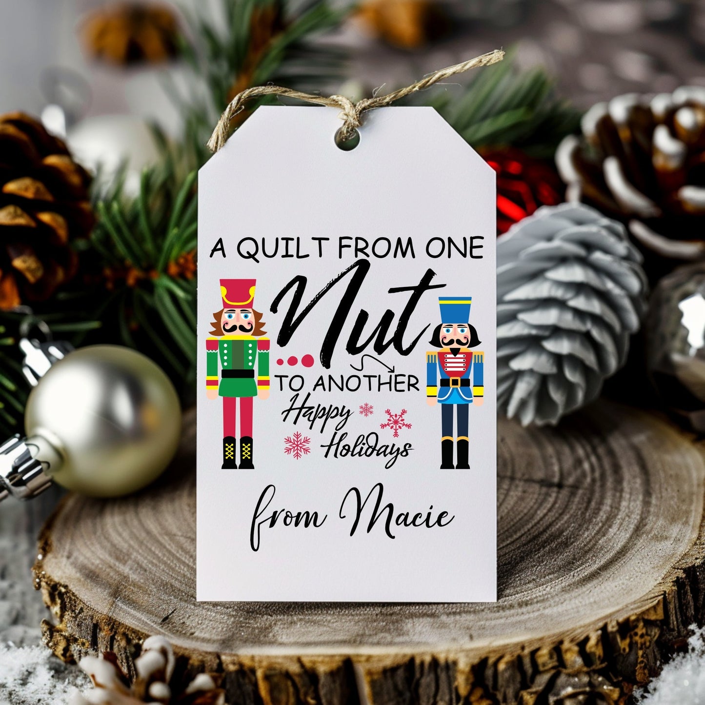Free Quilt Gift Tags. A Quilt from One Nut to Another! - Jammin Threads