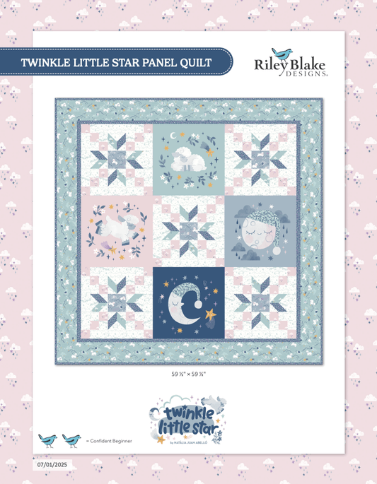 Free Quilt Pattern Download – Twinkle Little Star Panel Quilt by Riley Blake Designs - Jammin Threads