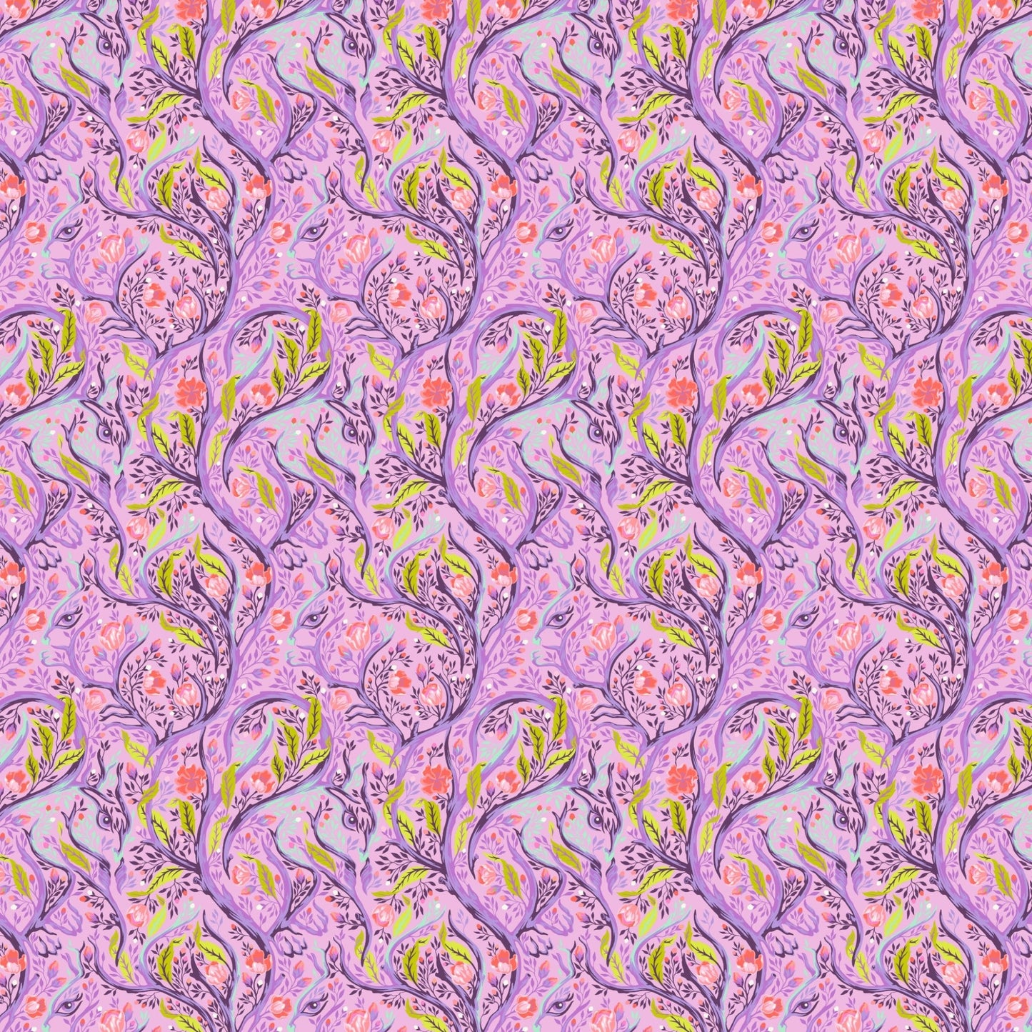 Full Moon Forest II Quilt Fabric by Tula Pink Branch Manager - Branch Manager PWTP247.BLOSSOM - Jammin Threads