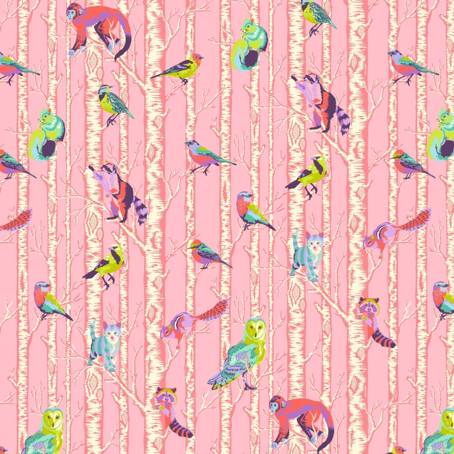 Full Moon Forest II Quilt Fabric by Tula Pink Family Tree - Honey PWTP245.HONEY - Jammin Threads