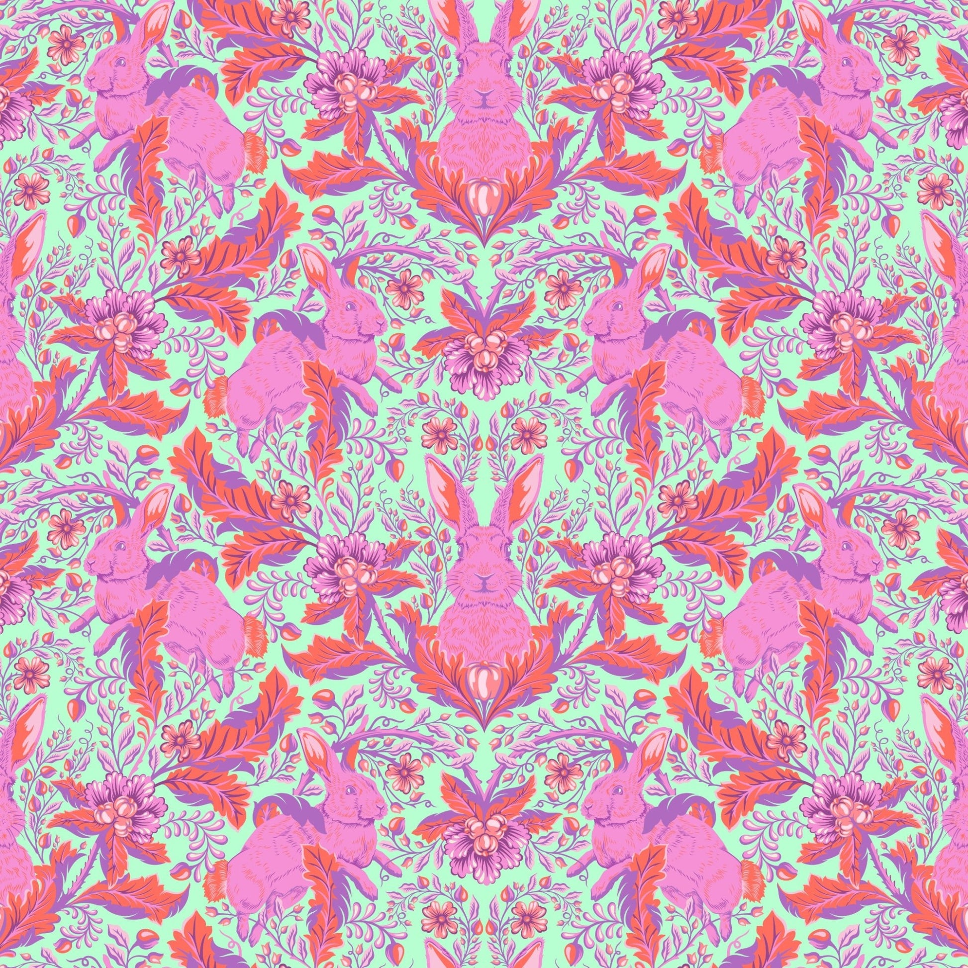 Full Moon Forest II Quilt Fabric by Tula Pink Hoppy Go Lucky - Blossom PWTP246.BLOSSOM - Jammin Threads