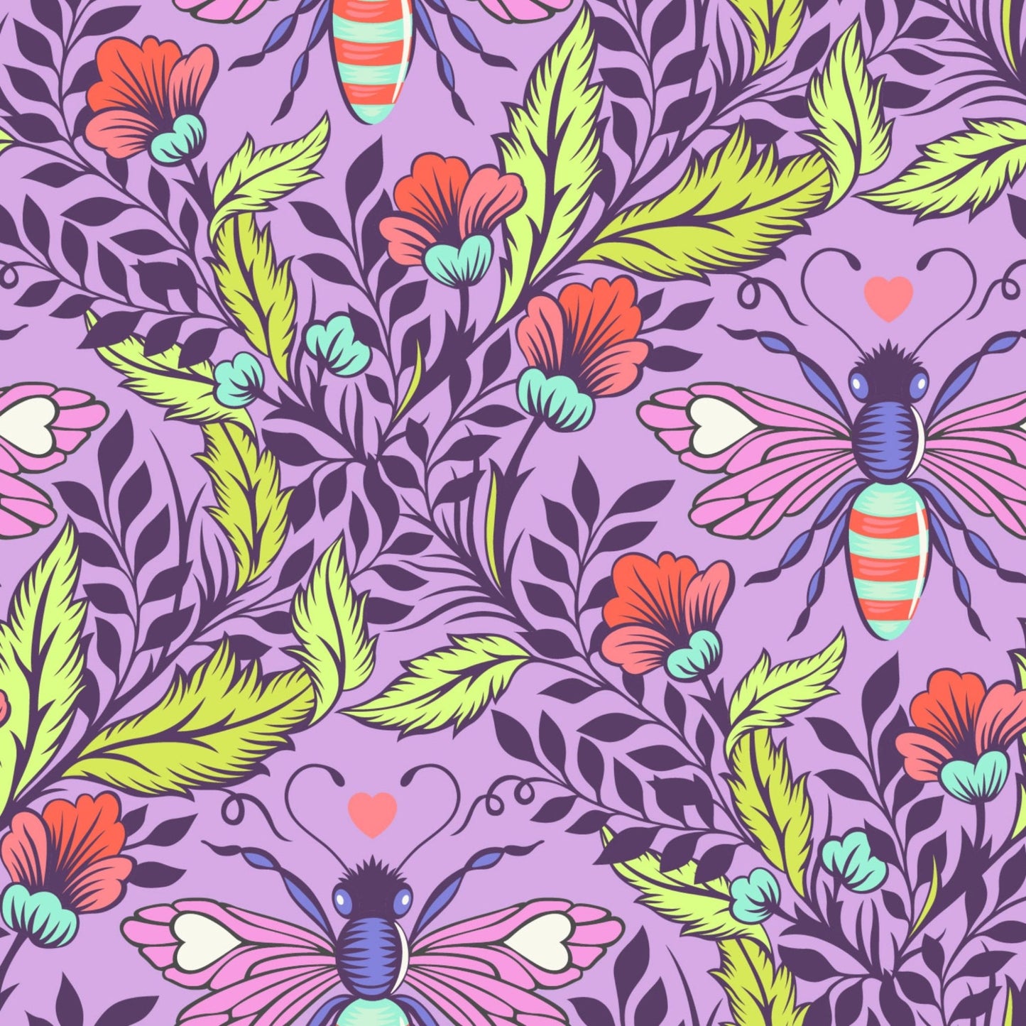 Full Moon Forest II Quilt Fabric by Tula Pink Shake Your Honey Maker PWTP248.BLOSSOM - Jammin Threads