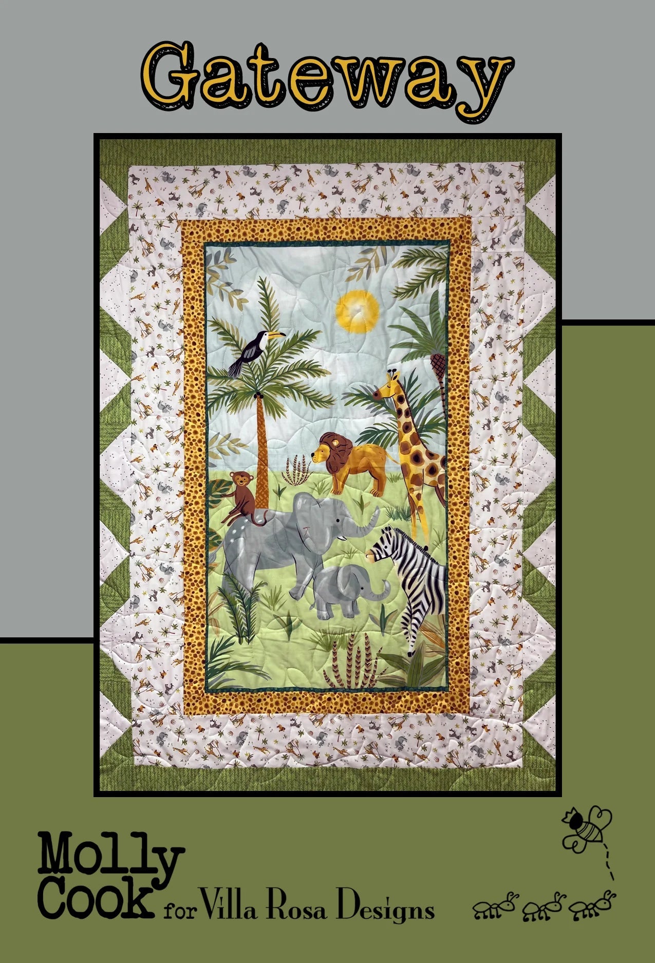 Gateway Quilt Pattern by Molly Cook for Villa Rosa Designs – Panel Quilt Pattern, Beginner Friendly, Safari Quilt Design (PDF Version)) - Jammin Threads