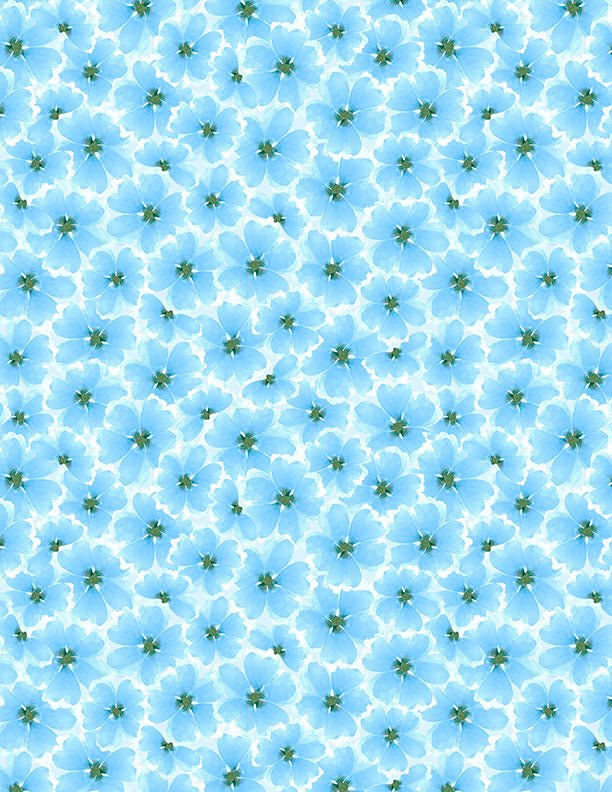 Gentle Meadow Quilt Fabric by Lola Molina Tonal Flowers White 3022 32116 147 - Jammin Threads
