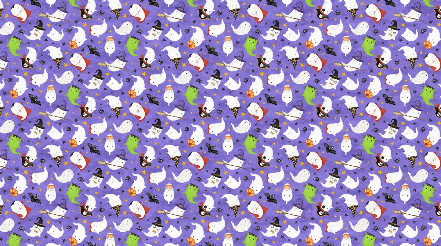 Ghost Town Quilt Halloween Quilt Fabric DP28936 - 85 Ghost Costumes by Deborah Edwards & Emily Wenk for Northcott Fabrics - Jammin Threads